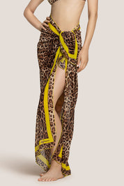 Γυναικείο Παρεό με pattern leopard 4Giveness