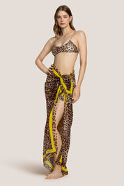 Γυναικείο Παρεό με pattern leopard 4Giveness