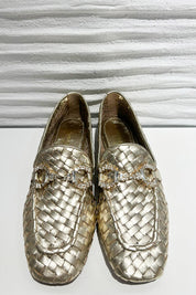 Γυναικεία παπούτσια loafers χρυσά Emanuelle Vee