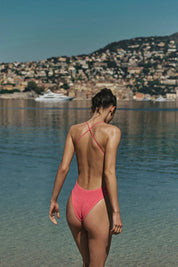 Γυναικείο μαγιό ολόσωμο coral-pink Bond Eye