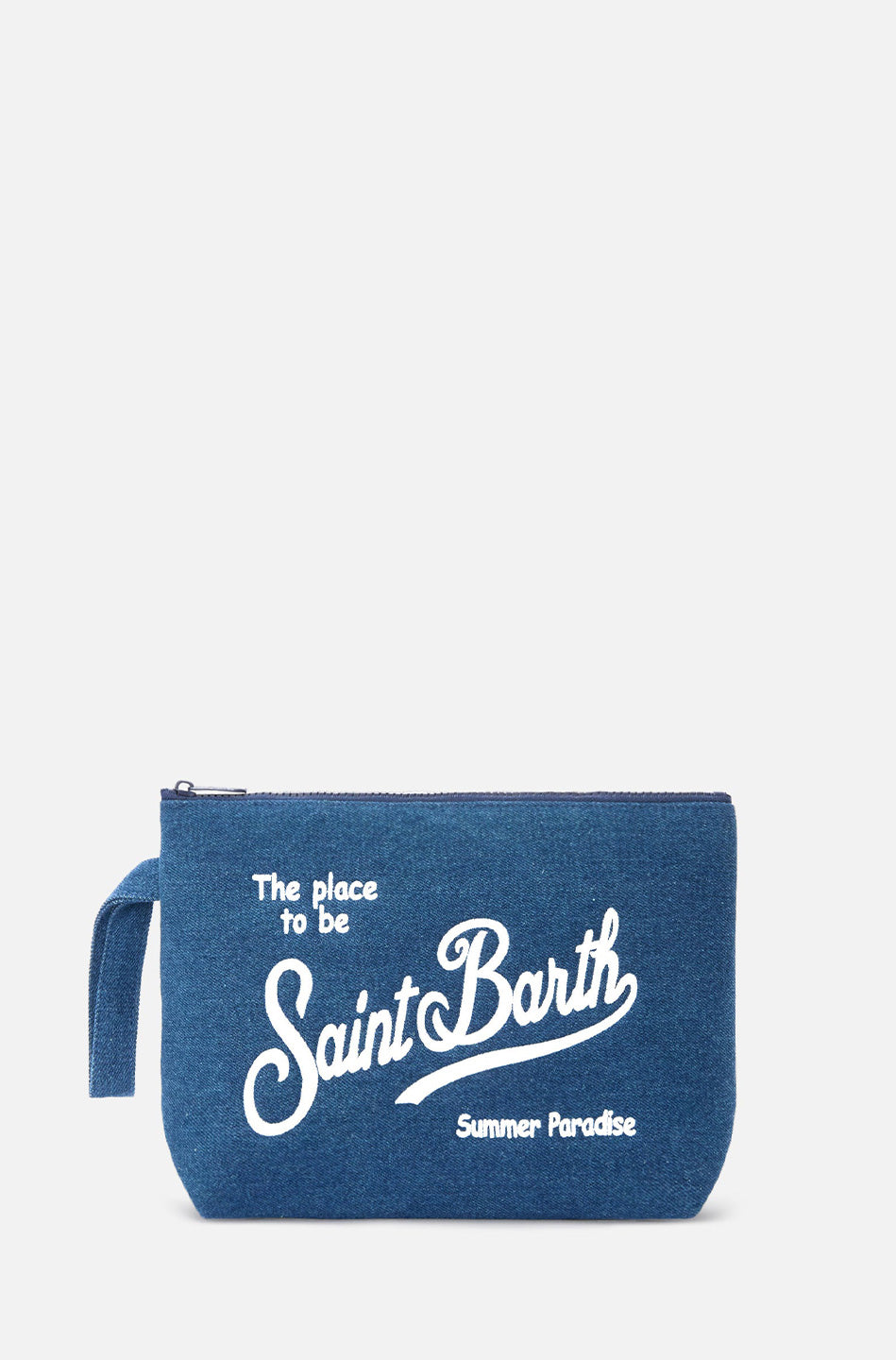 Γυναικείο τσαντάκι αξεσουάρ denim Saint Barth M2