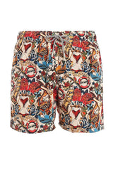 Ανδρικό μαγιό εμπριμέ Saint Barth MC2 -GUSTAVIA-SWIMSHORT-AZALA 4101