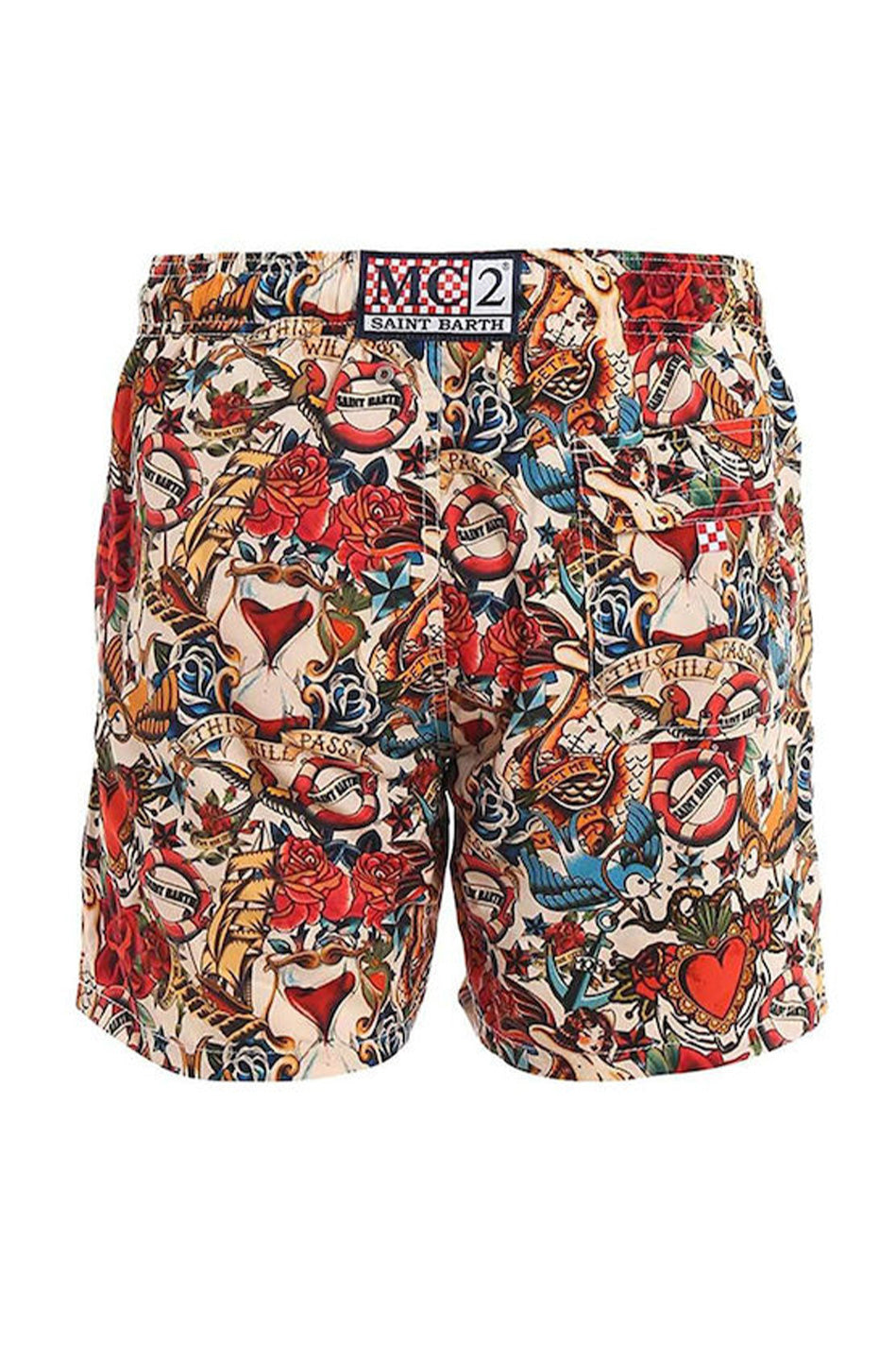Ανδρικό μαγιό εμπριμέ Saint Barth MC2 -GUSTAVIA-SWIMSHORT-AZALA 4101