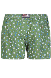 Ανδρικό μαγιό εμπριμέ Saint Barth M2 - LIGHTING MICRO FANTASY-SWIMSHORT-ICY BAR 52