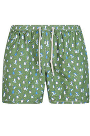 Ανδρικό μαγιό εμπριμέ Saint Barth M2 - LIGHTING MICRO FANTASY-SWIMSHORT-ICY BAR 52