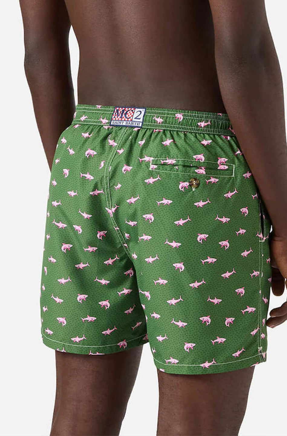 Ανδρικό μαγιό εμπριμέ Saint Barth M2 -LIGHTING MICRO FANTASY-SWIMSHORT-SHARK ON SHARK 5221