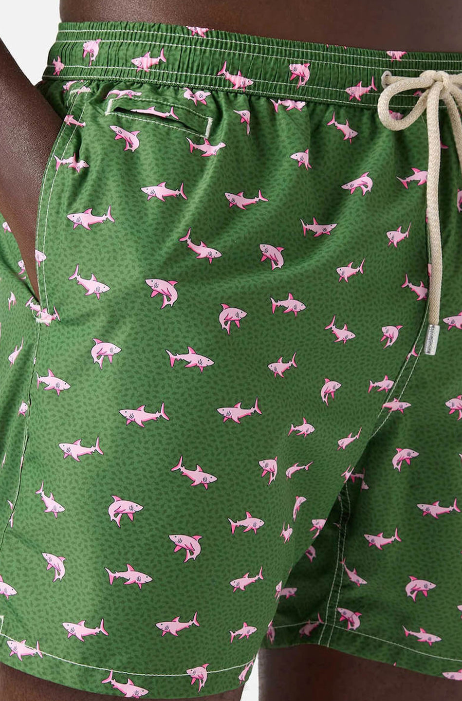 Ανδρικό μαγιό εμπριμέ Saint Barth M2 -LIGHTING MICRO FANTASY-SWIMSHORT-SHARK ON SHARK 5221