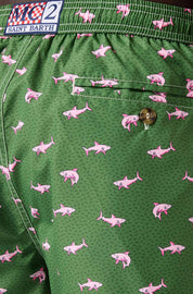 Ανδρικό μαγιό εμπριμέ Saint Barth M2 -LIGHTING MICRO FANTASY-SWIMSHORT-SHARK ON SHARK 5221