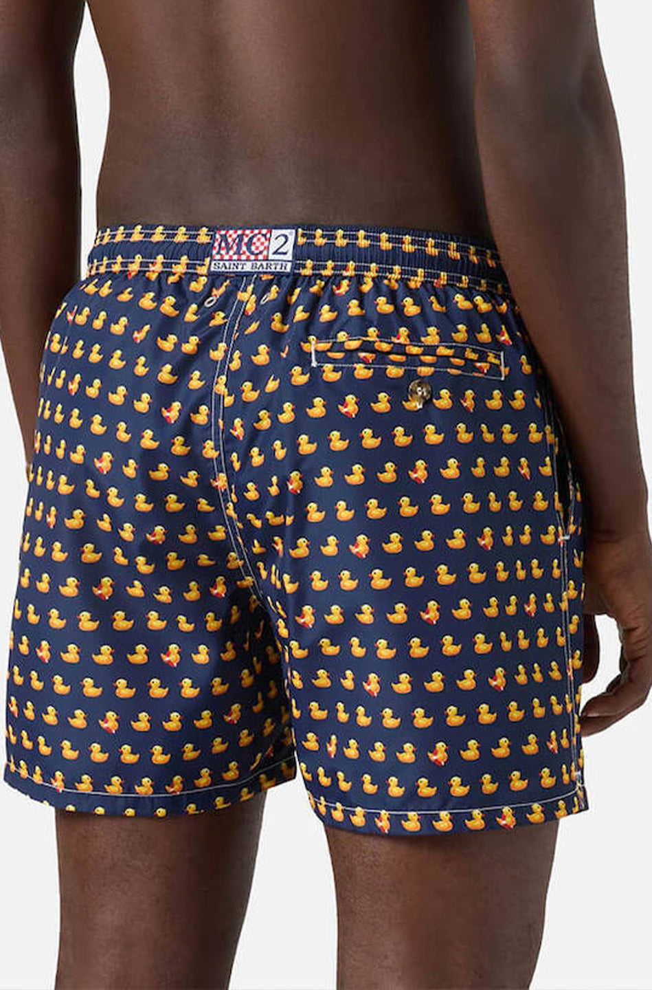 Ανδρικό μαγιό εμπριμέ Saint Barth M2 -LIGHTING MICRO FANTASY-SWIMSHORT-DUCKY 61