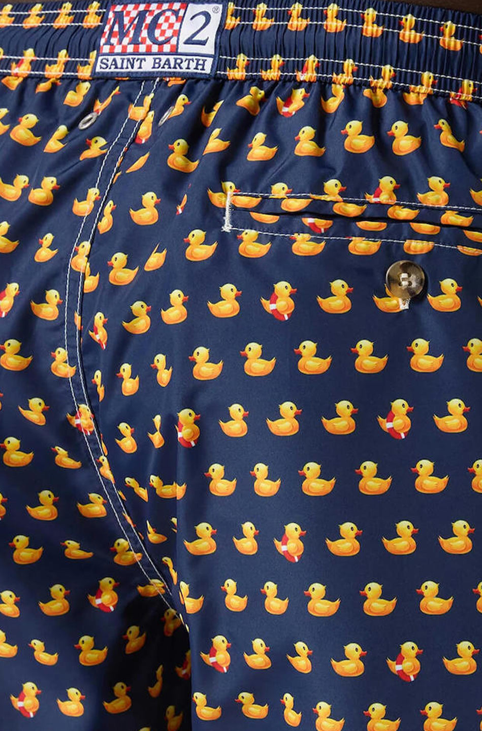 Ανδρικό μαγιό εμπριμέ Saint Barth M2 -LIGHTING MICRO FANTASY-SWIMSHORT-DUCKY 61