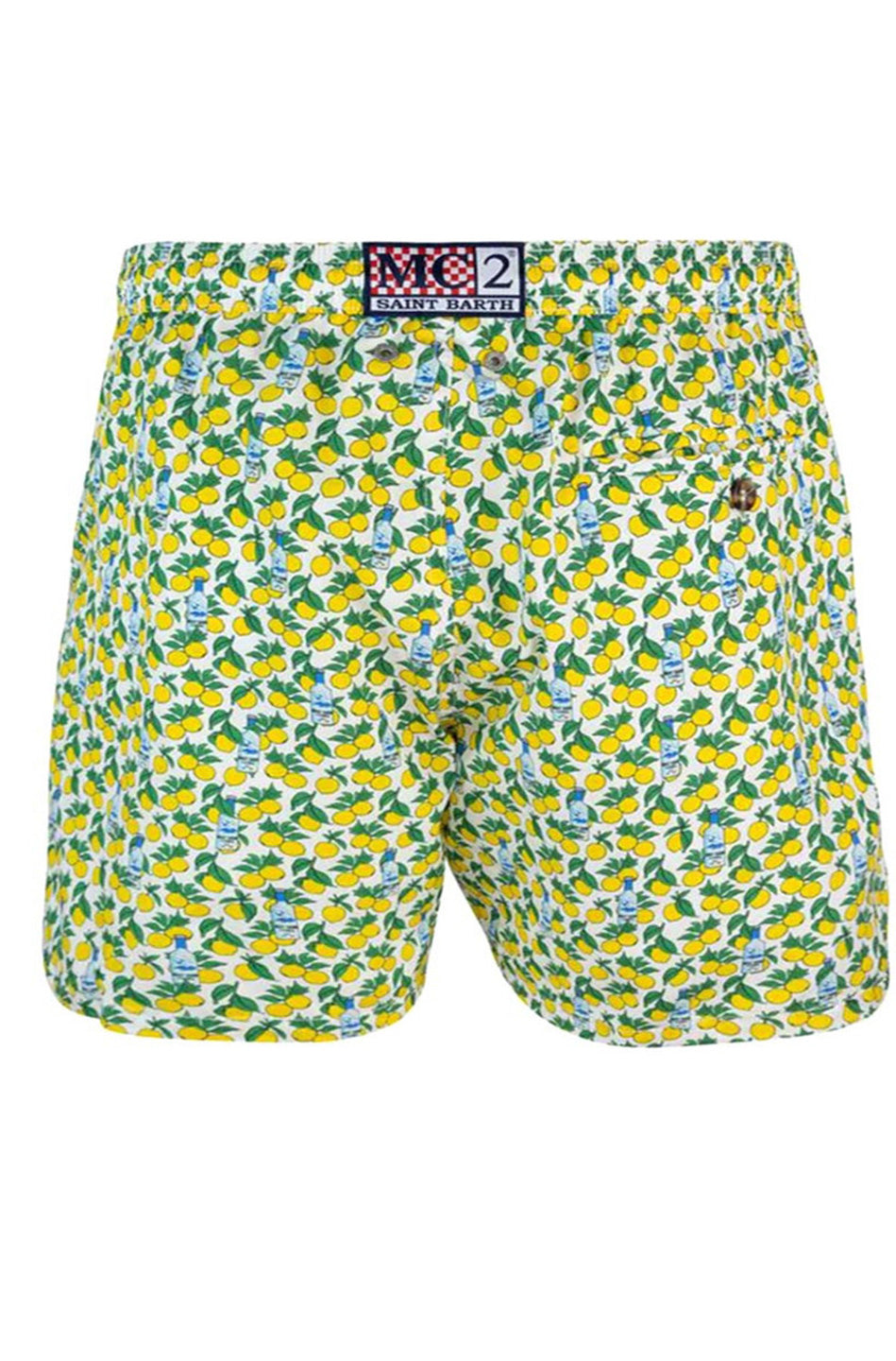 Ανδρικό μαγιό εμπριμέ Saint Barth M2 -LIGHTING MICRO FANTASY-SWIMSHORT-LEMON VDK 01