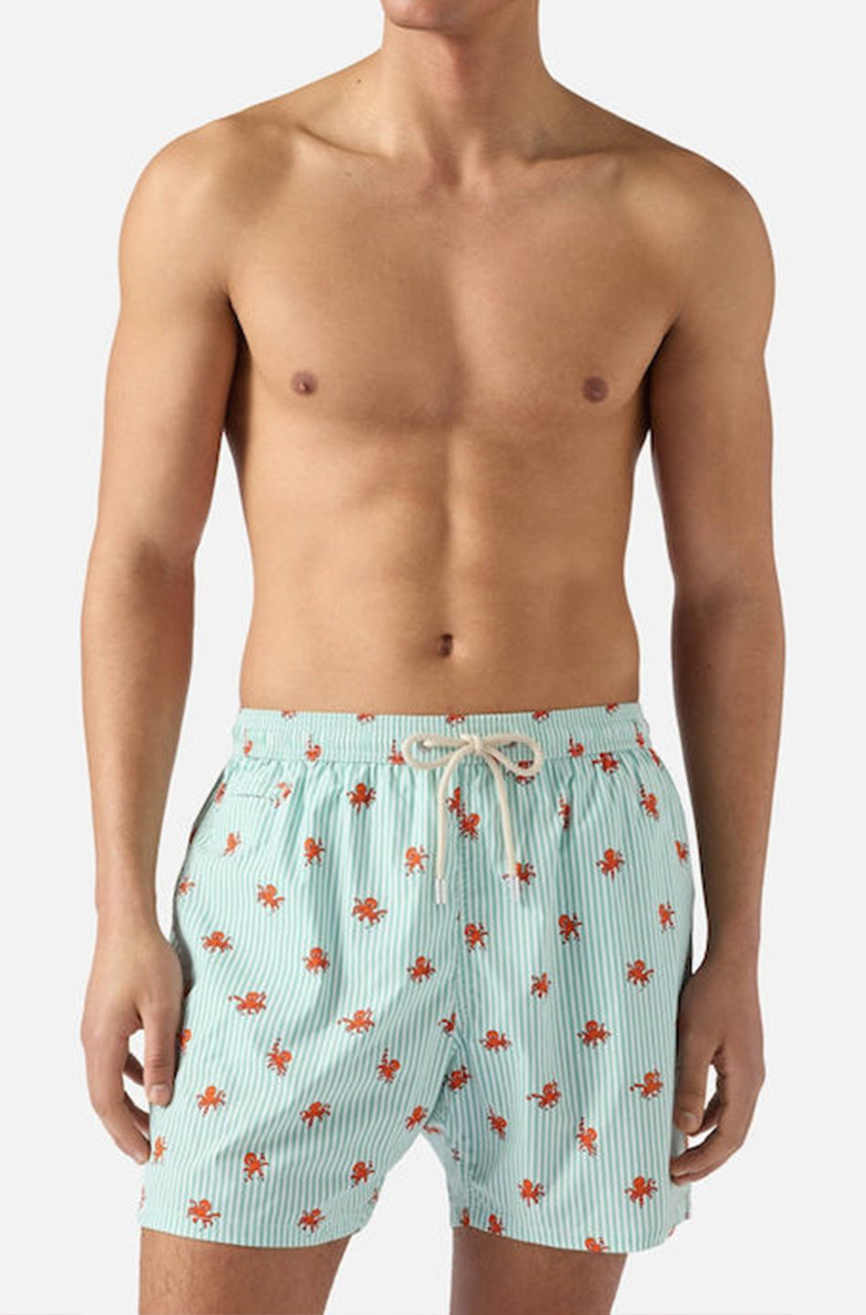 Ανδρικό μαγιό εμπριμέ Saint Barth M2 -LIGHTING MICRO STRETCH-SWIMSHORT-OCTO CLING STRIPES S 53