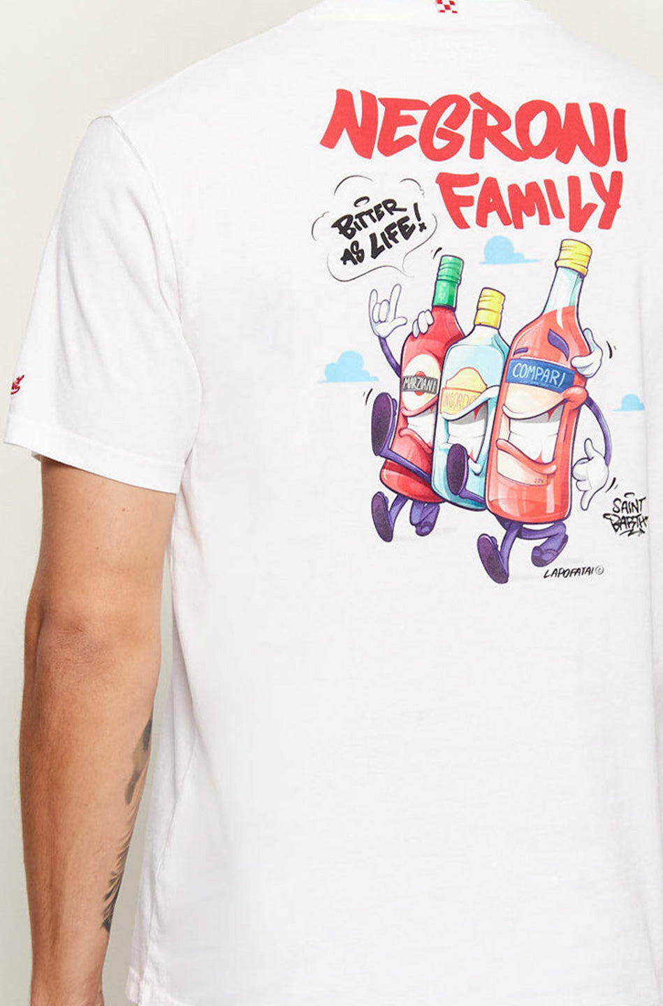 Ανδρική μπλόυζα λευκή Saint Barth M2 -PORTLAND-T-SHIRT-CPT NEGRONI 01N
