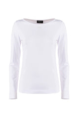 Γυναικεία μπλούζα μακρυμάκινο T-shirt λευκό Nenette