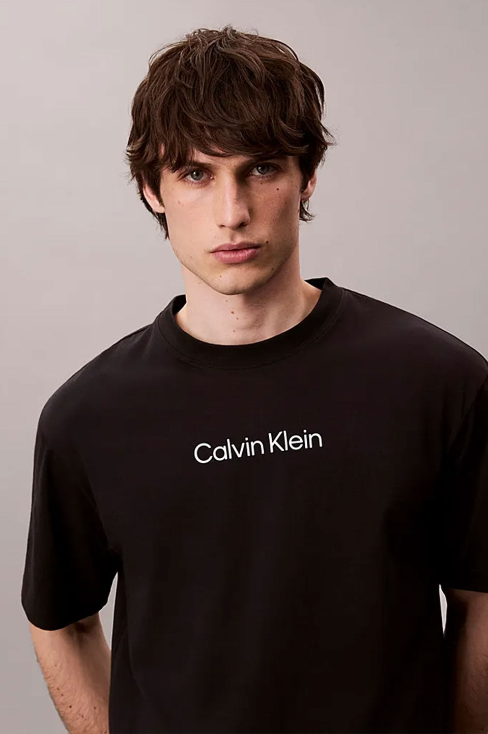 Ανδρική μπλούζα κοντομάνικη μαύρη LV04LD230GUB1 Calvin Klein