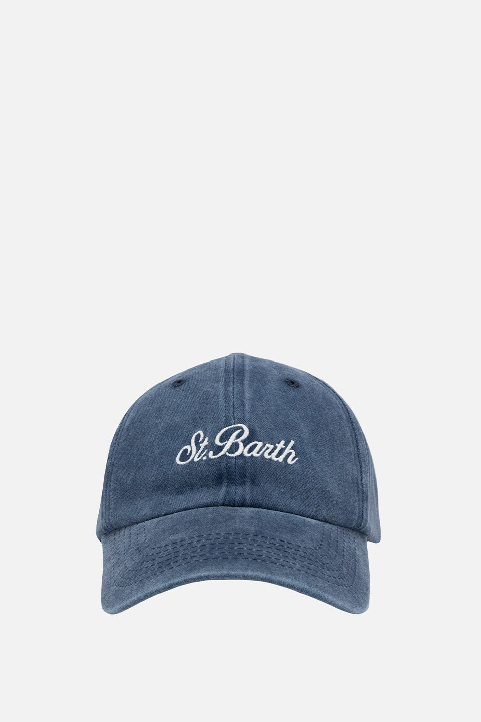 Unisex καπέλο jockey denim μπλε Saint Barth MC2