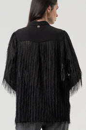 Γυναικείο πουκάμισο basic μαύρο Fracomina