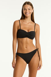 Γυναικείο Μαγιό bikini top στριφτό balconate μαύρο Sea Level