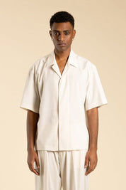 Ανδρικό Κοντομάνικο πουκάμισο φαρδύ μπεζ I'M BRIAN