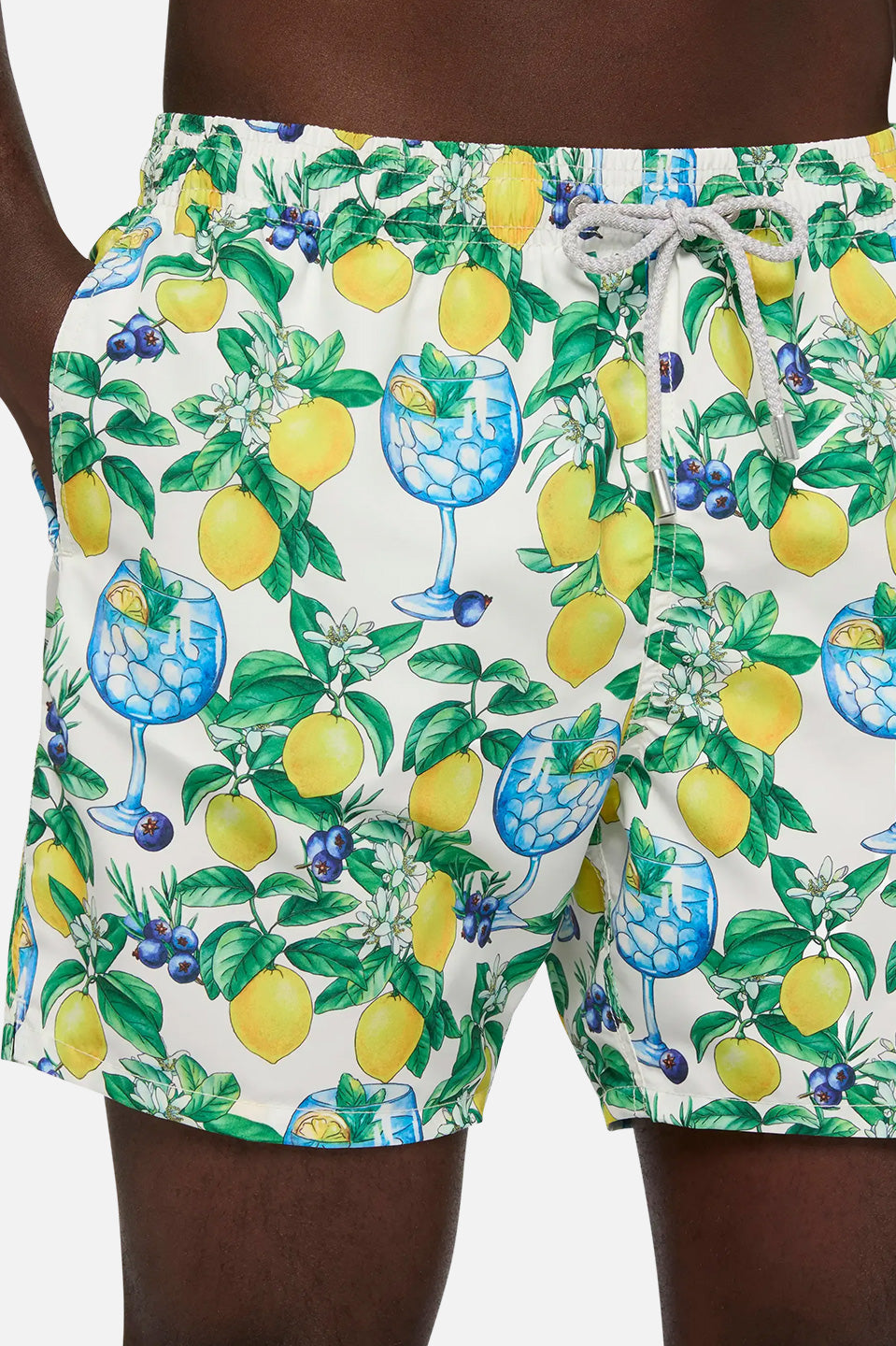 Ανδρικό μαγιό gin-λεμόνι πολύχρωμο Saint Barth MC2