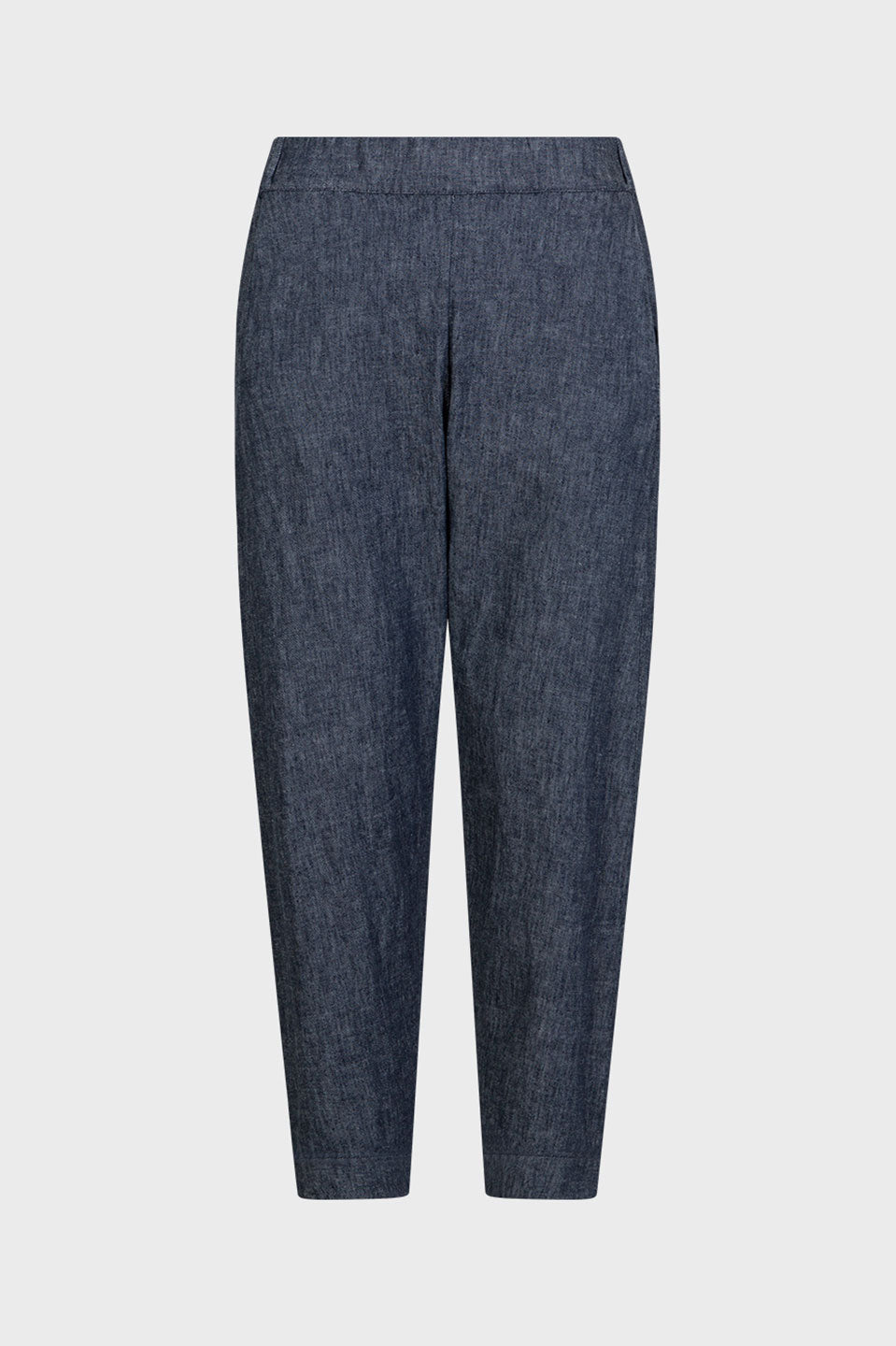 Γυναικείο Παντελόνι λινό-βαμβακερό blend σκούρο μπλε Sandro Ferrone