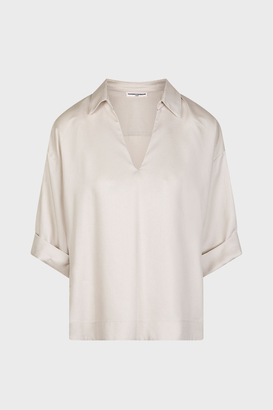 Γυναικεία Μπλούζα φαρδιά γραμμή μπεζ Sandro Ferrone Lola