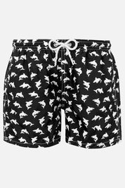 Ανδρικό μαγιό με καρχαρίες μαύρο Saint Barth MC2