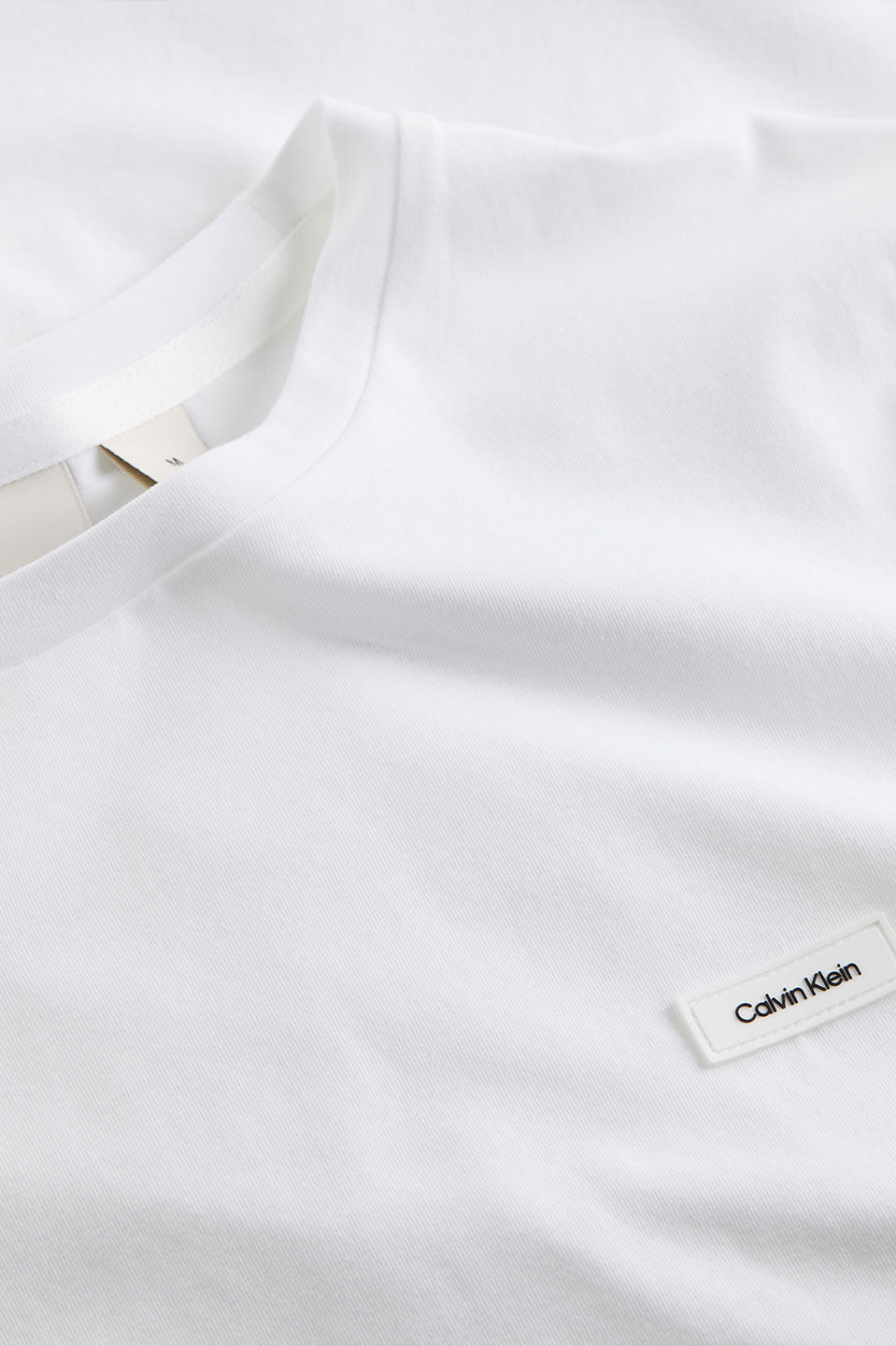 Ανδρικό Κοντομάνικο T-shirt σε στενή γραμμή λευκό Calvin Klein K10K112724YAF