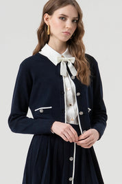 Γυναικείο σακάκι tweed μαύρο Fracomina