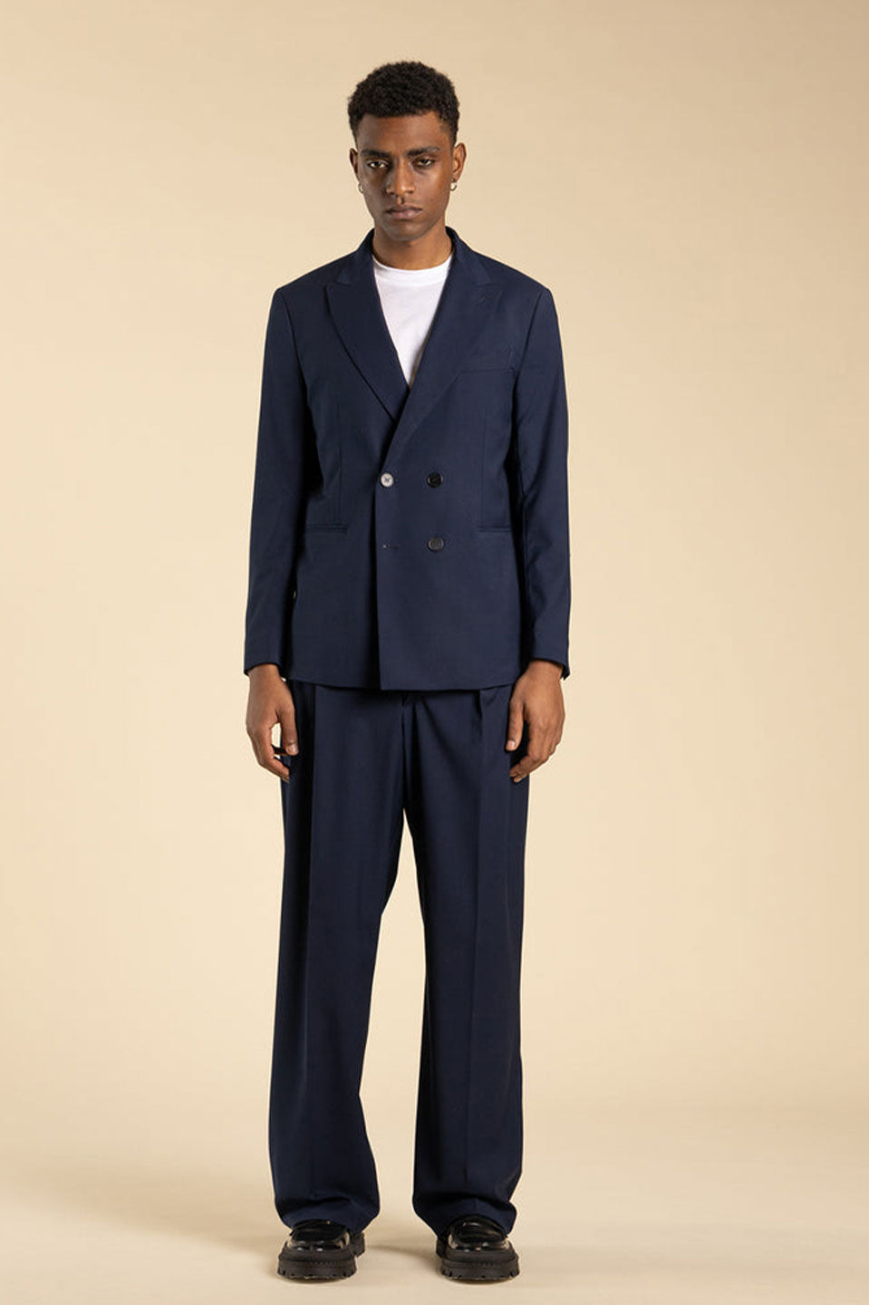 Ανδρικό Σακάκι με διπλά κουμπιά μπλε σκούρο I'M BRIAN