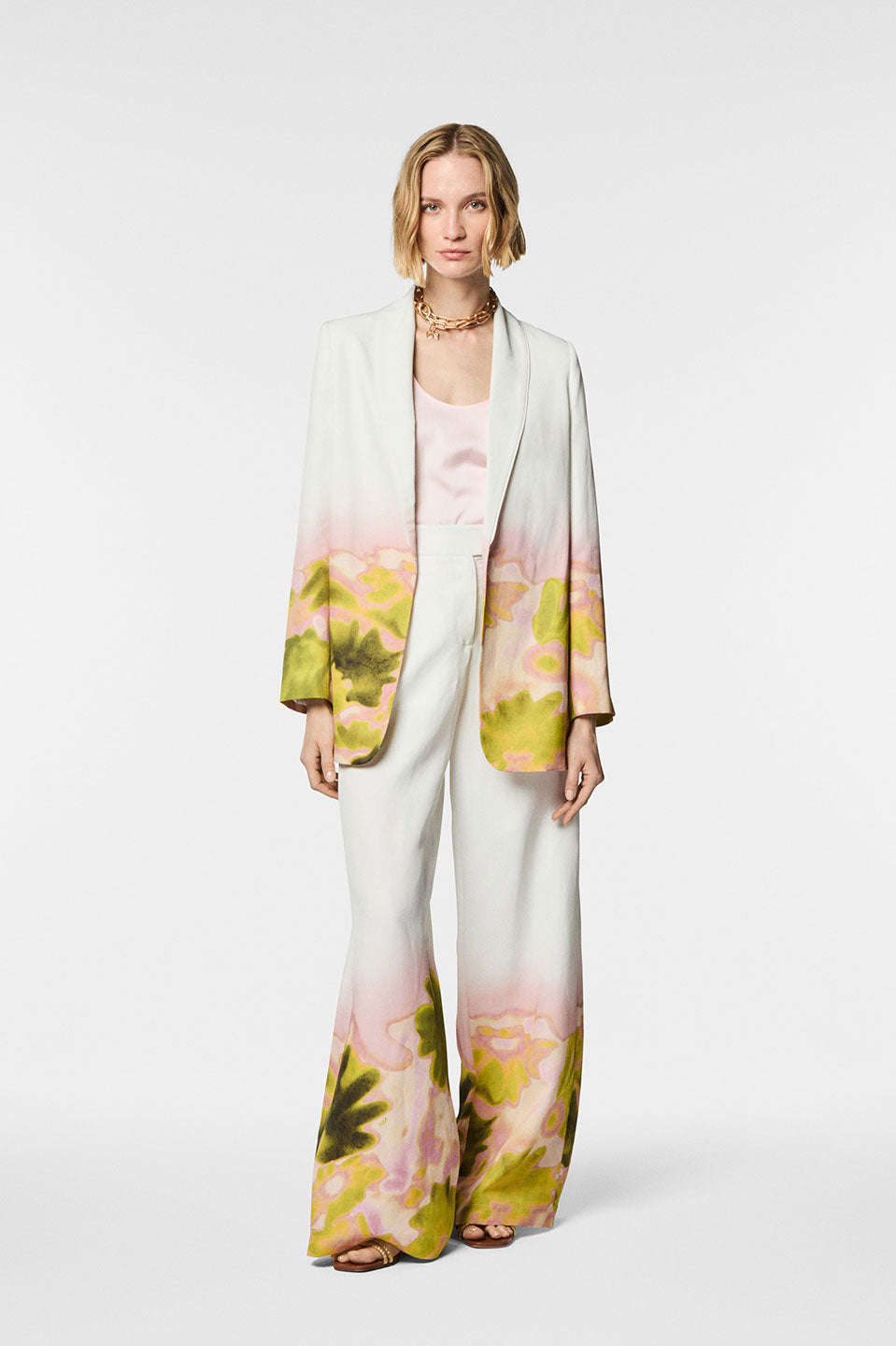 Γυναικείο Παντελόνι με pattern full length Nenette