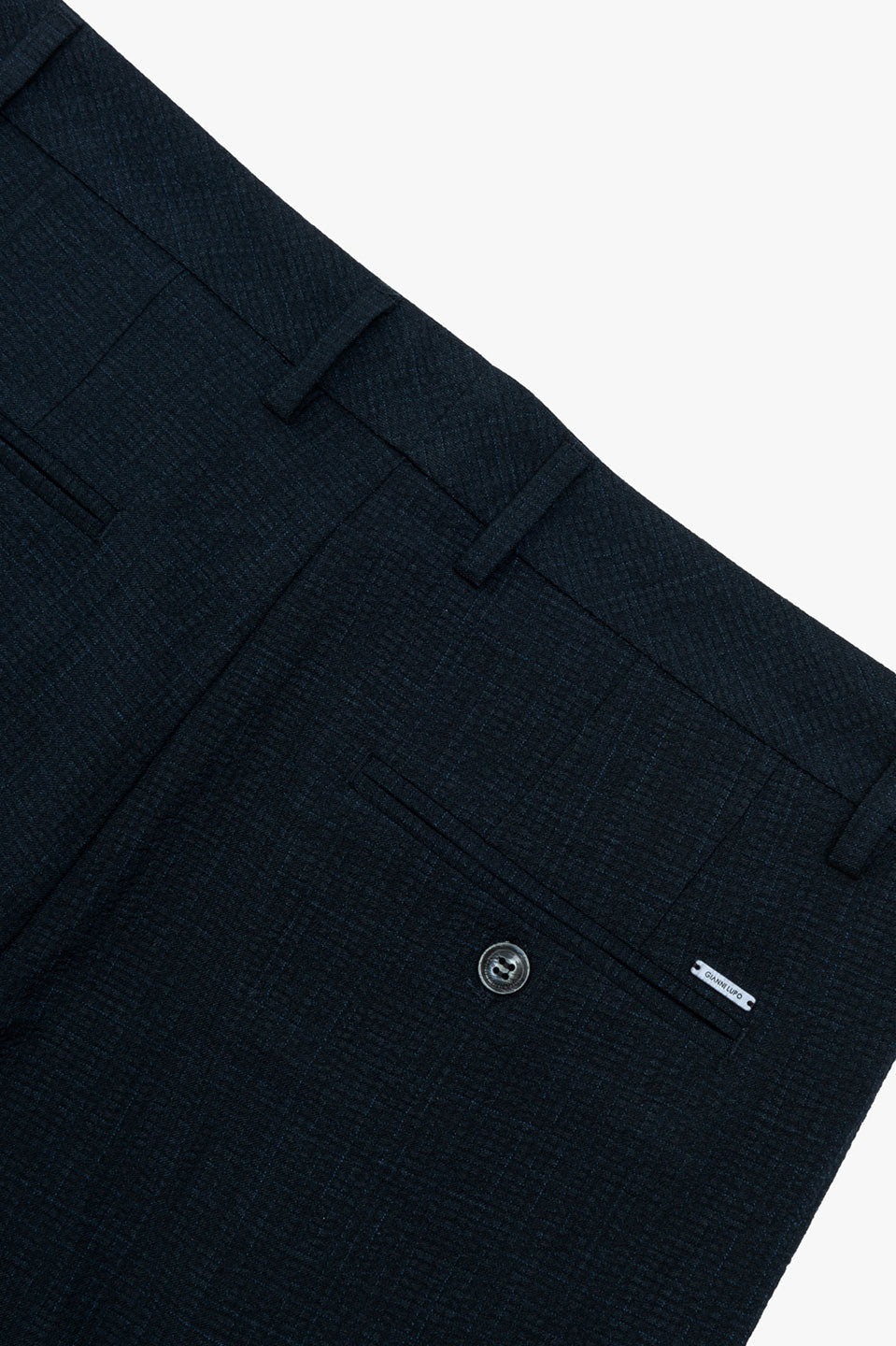 Ανδρική Βερμούδα με υφή μπλε navy Gianni Lupo