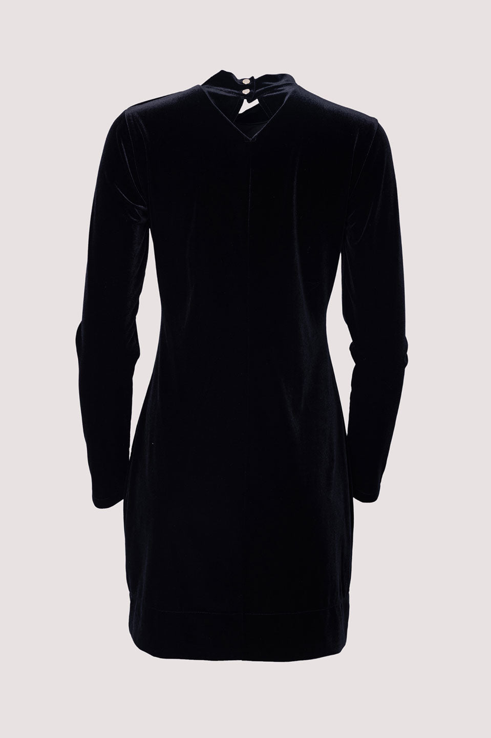 Γυναικείο φόρεμα βελούδινο μαύρο Tensione In