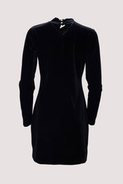 Γυναικείο φόρεμα βελούδινο μαύρο Tensione In