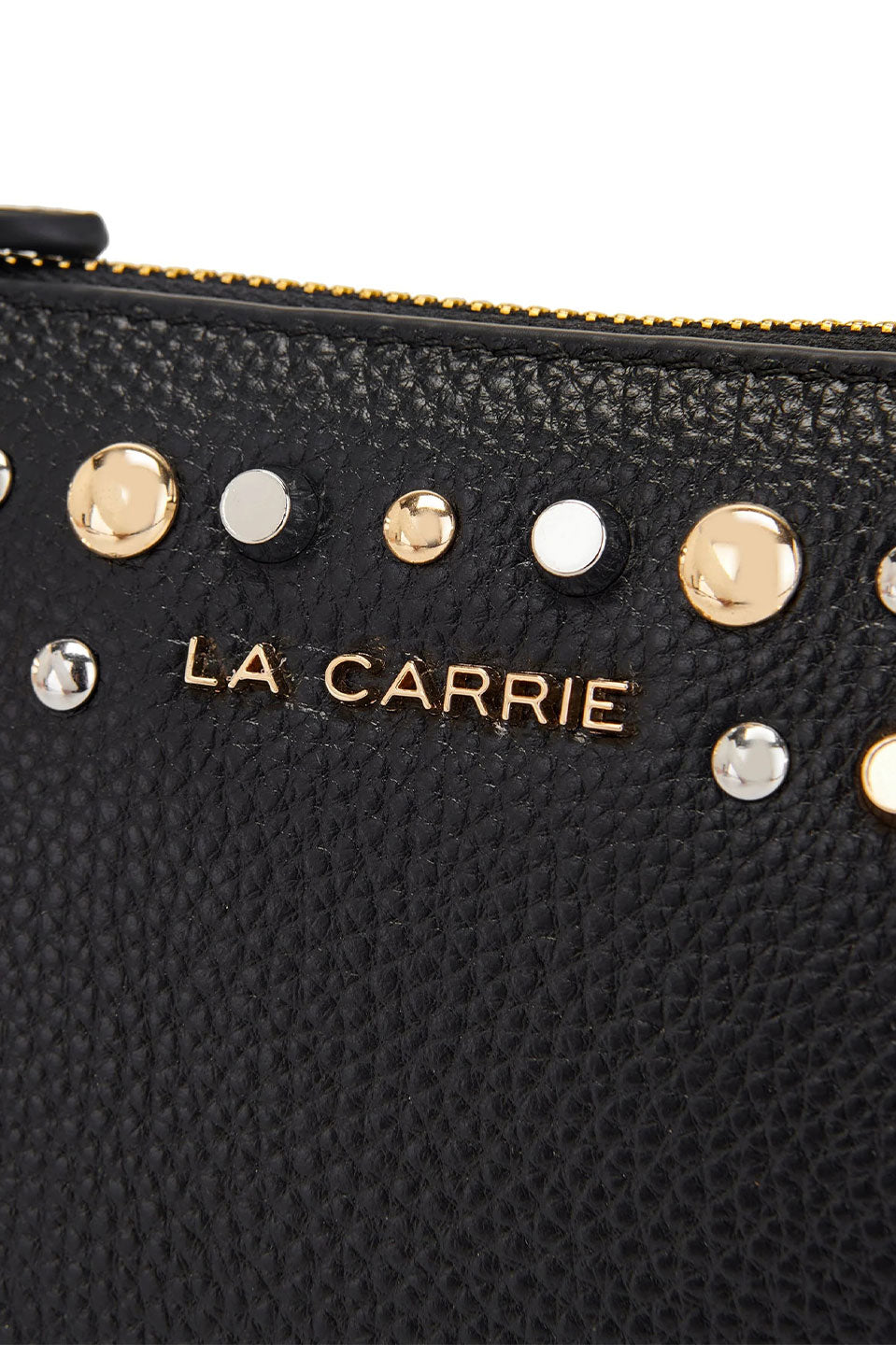 Γυναικείο τσαντάκι χιαστί με τρουκς μαύρο La Carrie