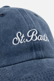 Unisex καπέλο jockey denim μπλε Saint Barth MC2