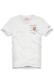 Ανδρικό T-shirt spritz λευκό MC2 Saint Barth