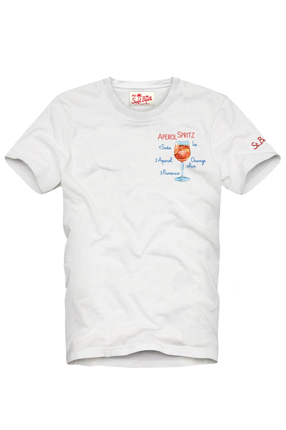 Ανδρικό T-shirt spritz λευκό MC2 Saint Barth