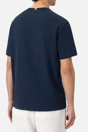 Ανδρικό T-shirt με τύπωμα μπλε Saint Barth MC2