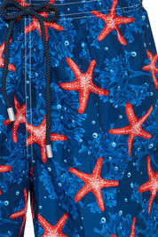 Ανδρικό μαγιό με αστερίες και κοράλλια Saint Barth MC2