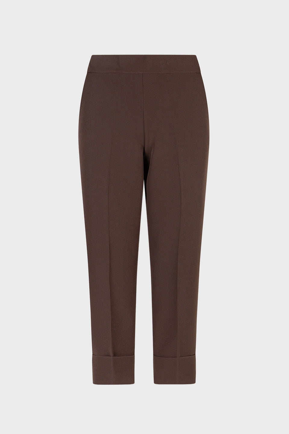 Γυναικείο παντελόνι με ρεβέρ σοκολά Sandro Ferrone