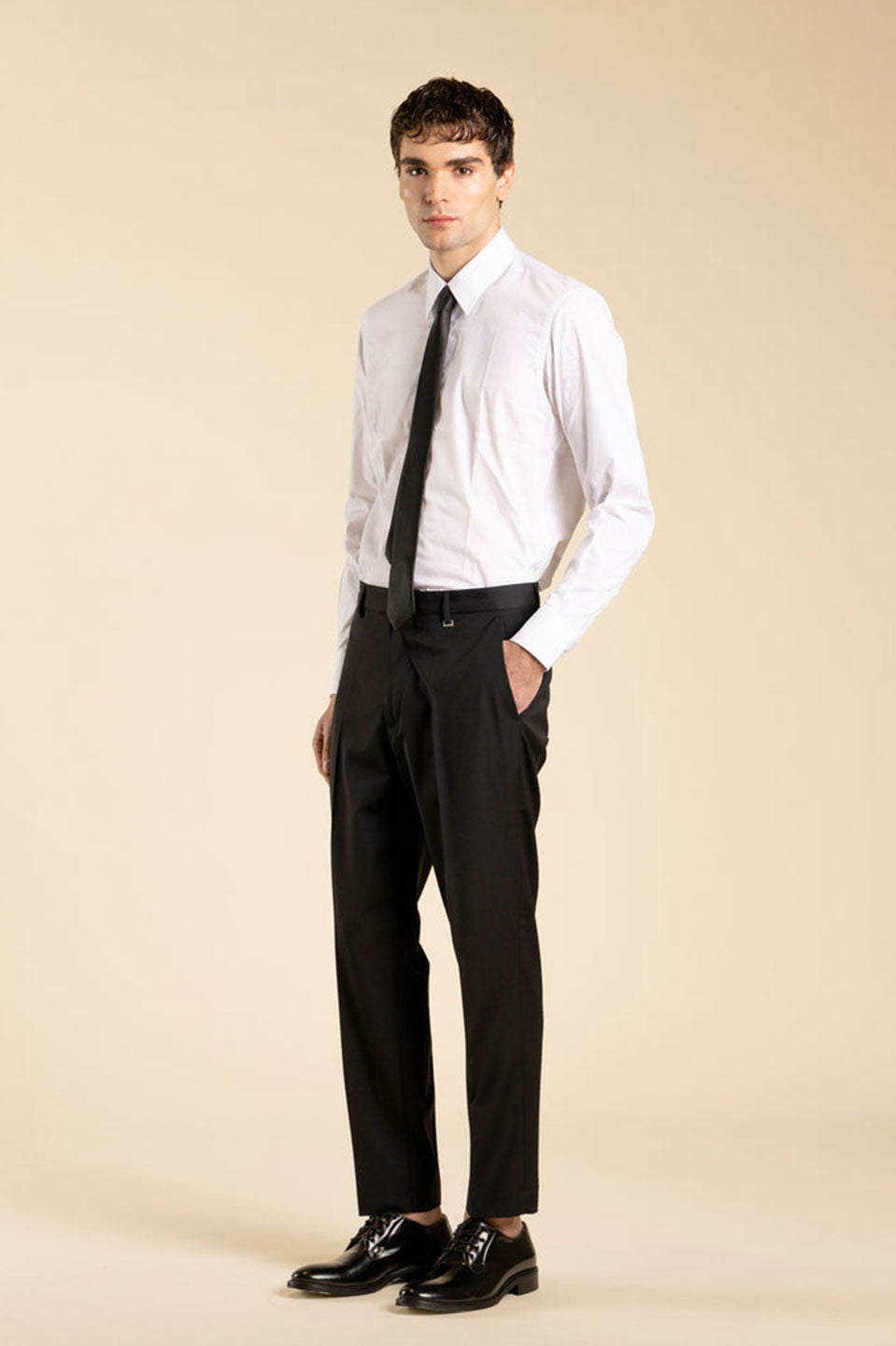 Ανδρικό Πουκάμισο σε κανονική γραμμή λευκό I'M BRIAN