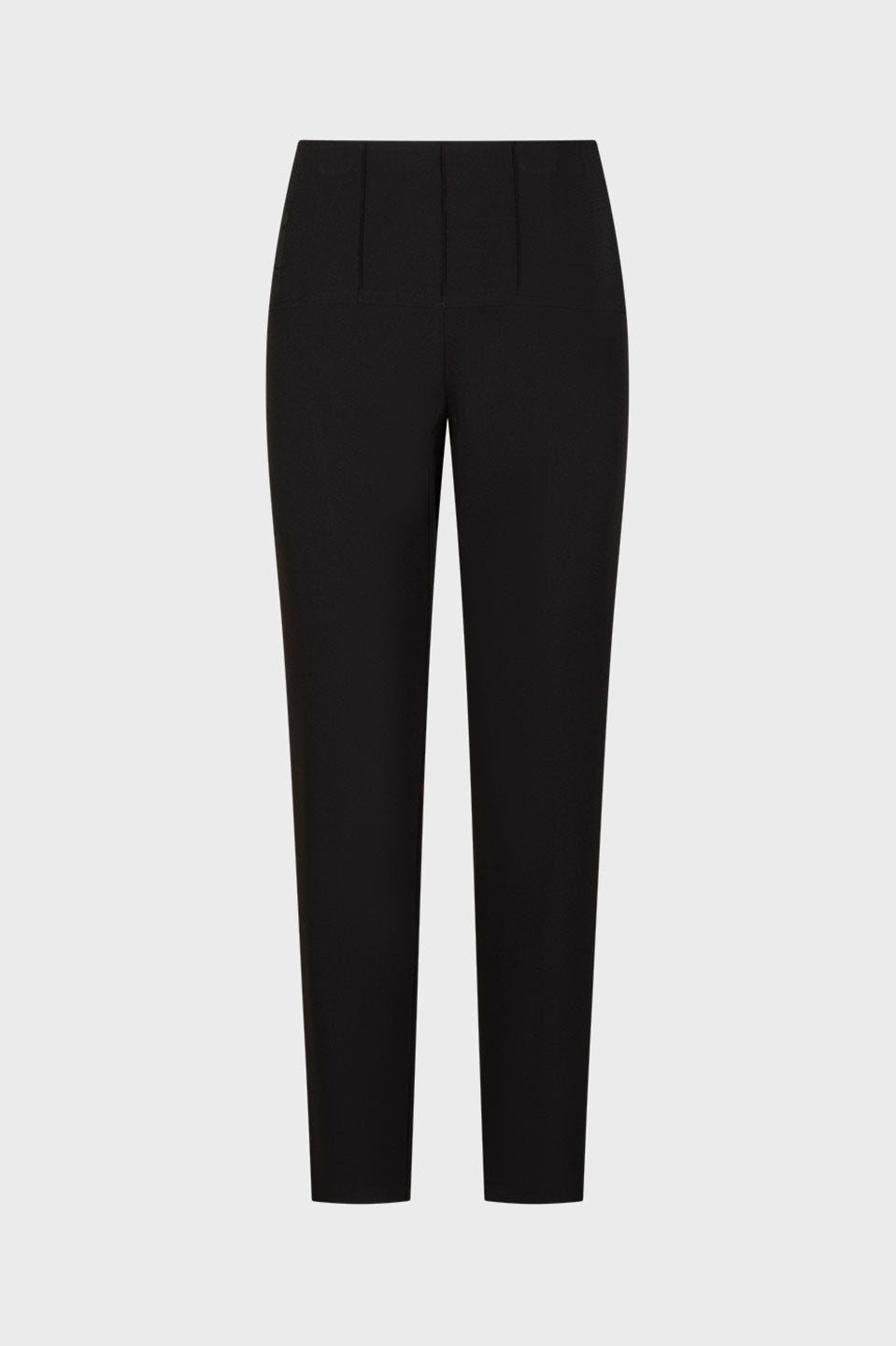 Γυναικείο παντελόνι ψηλόμεσο με λάστιχο στο πλάι μαύρο Sandro Ferrone Lola