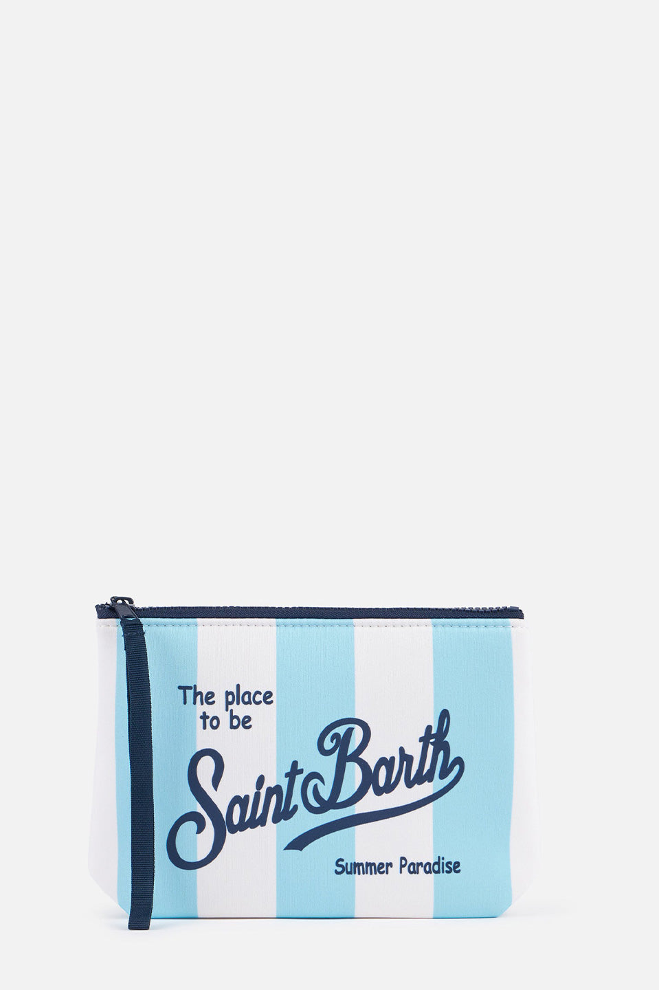 Γυναικείο Τσαντάκι ριγέ γαλάζιο-λευκό Saint Barth