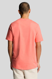 Ανδρικό Κοντομάνικο T-shirt με λογότυπο βερυκοκί Lyle & Scott