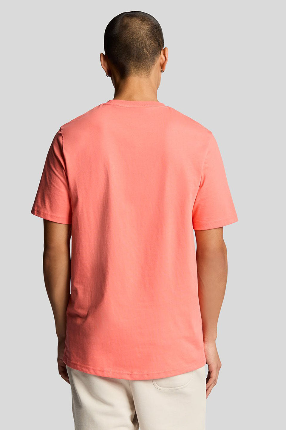 Ανδρικό Κοντομάνικο T-shirt με λογότυπο βερυκοκί Lyle & Scott