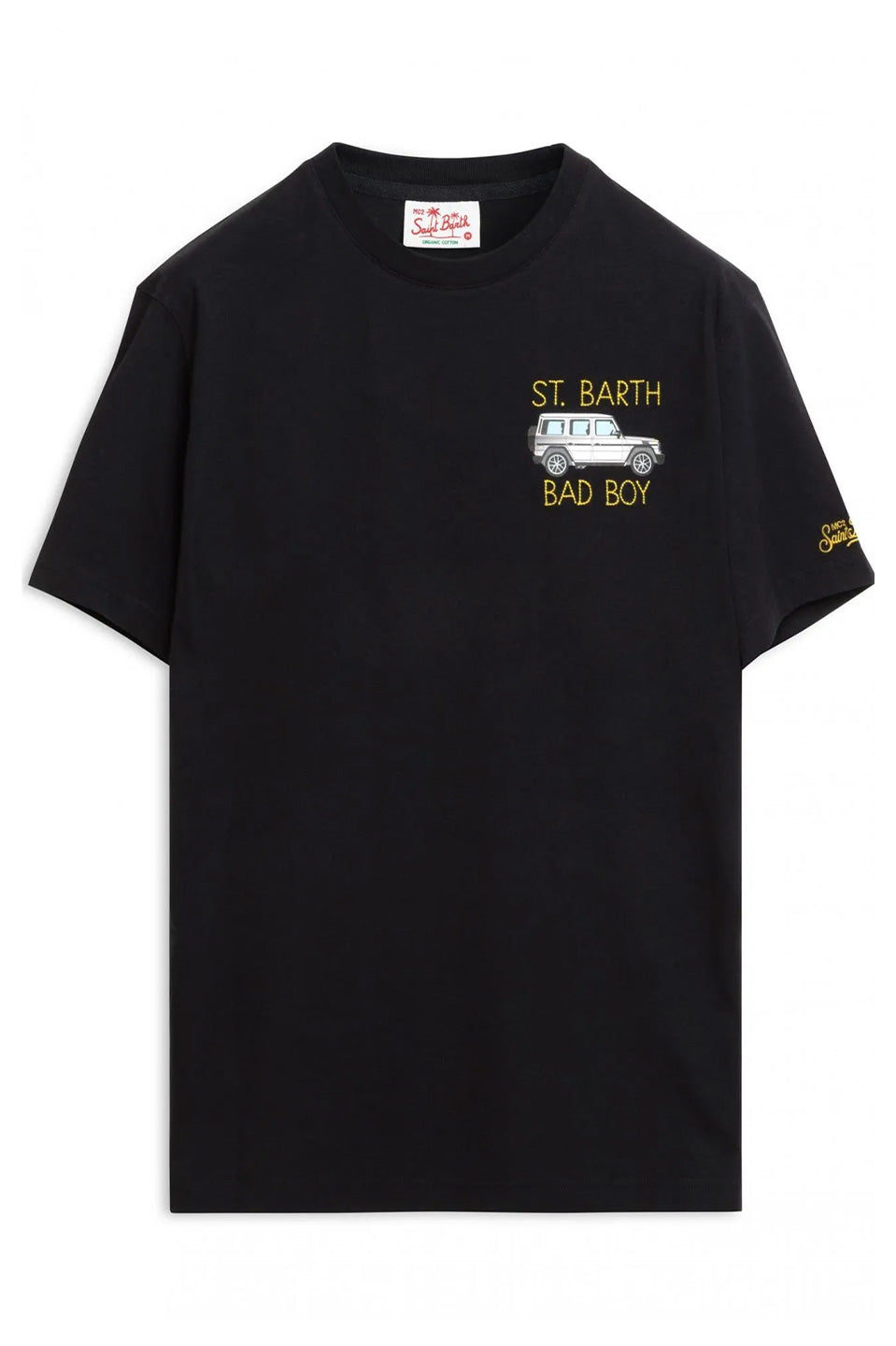 Ανδρικό T-shirt με τύπωμα μαύρο Saint Barth MC2