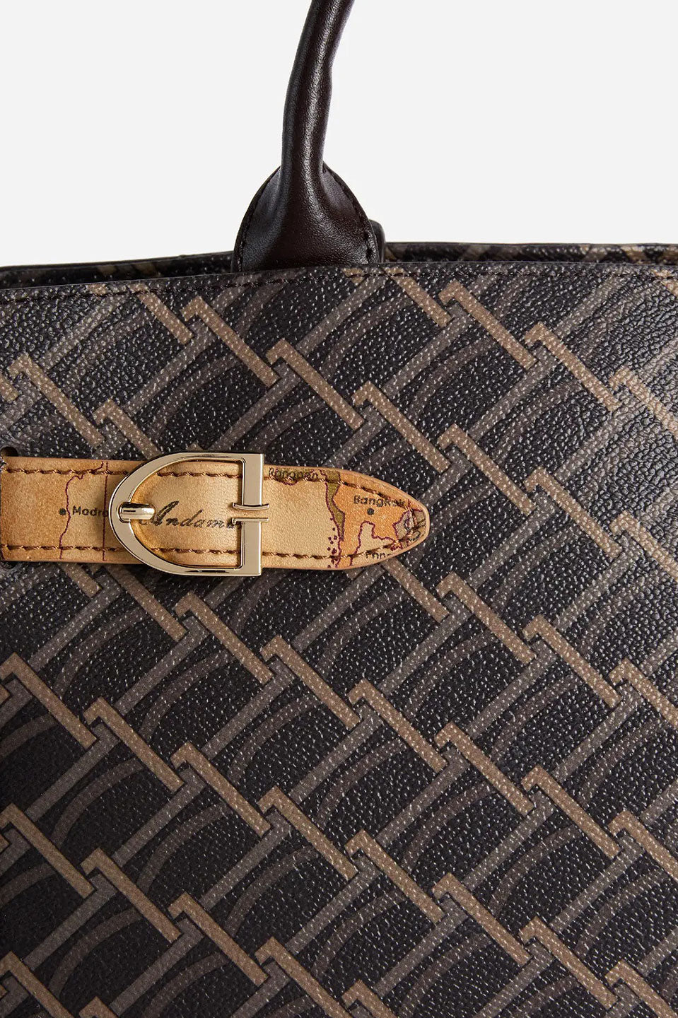 Γυναικεία τσάντα συνδυασμός δέρμα και monogram Alviero Martini - LLD63-9895-0504