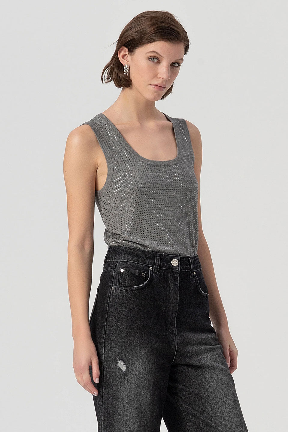 Γυναικείο παντελόνι τζιν boyfriend Fracomina