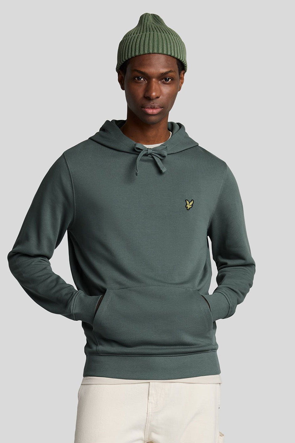 Ανδρική Μπλούζα hoodie πράσινο σκούρο Lyle & Scott